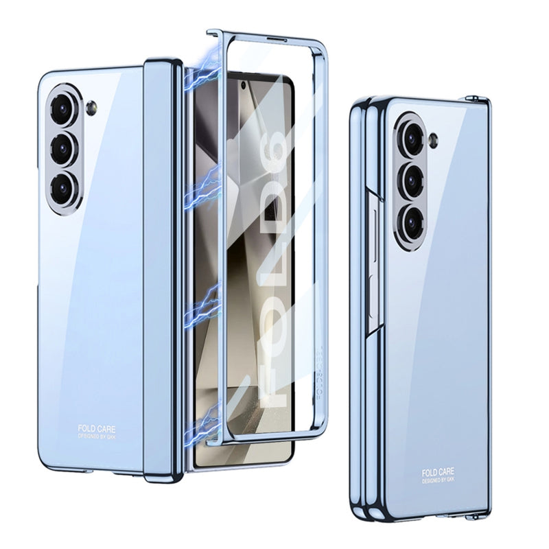 Load image into Gallery viewer, Samsung Galaxy Z Fold 5(SM-F946) - Hinged Foldable Full Coverage Transparent Shockproof Protective Case
