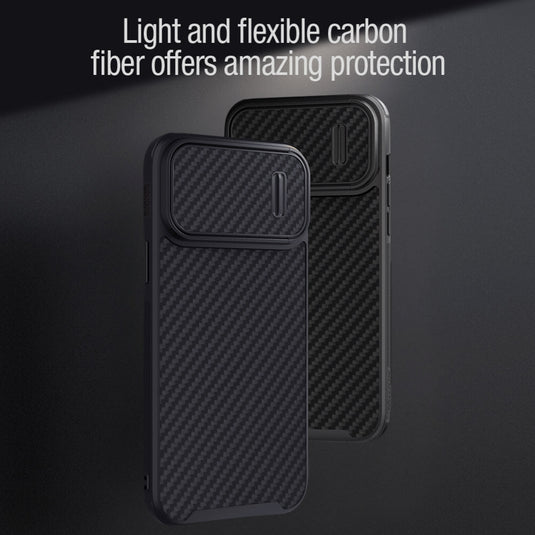 Apple iPhone 14/Plus/Pro/Max - Nillkin Synthetic Fiber S Carbon Fiber Case