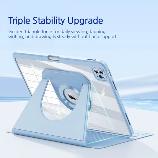 [Detachable] Apple iPad Air 13-inch M2/M3/M4 (2024/2025/2026) Smart Detachable 360 Degree Rotation Flip Stand Case - i-Station Mobile Phone & Electronic Device Repair and Accessories