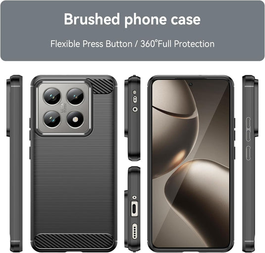 XIAOMI Mi 14T/14T Pro - Shield Shockproof Rugged Heavy Duty Case With 2PC 9H Glass Screen Protector