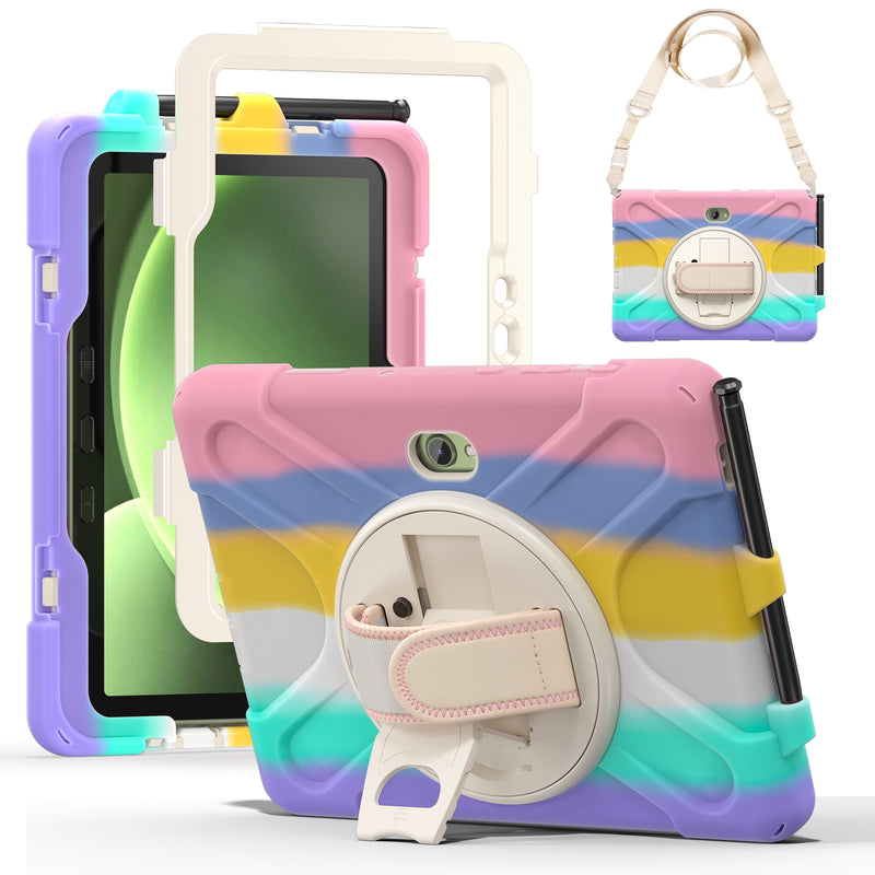 Load image into Gallery viewer, Samsung Galaxy Tab Active Pro / Active 4 Pro / Active 5 Pro Series - Heavy Duty 360 Degree Rotate Stand Hand Strap Case With Shoulder Strap - i-Station Mobile Phone &amp; Electronic Device Repair and Accessories
