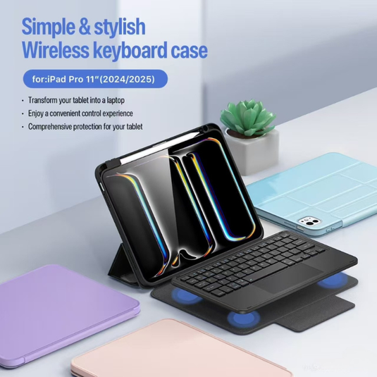 [With Touchpad] Apple iPad 10.9/11'' 10/11th Gen (2022/2025) Detachable Standalone Wireless Keyboard Case - i-Station Mobile Phone & Electronic Device Repair and Accessories