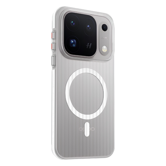 [Magsafe Compatible] OPPO Find X10/Pro Max - Frosted Semi-Transparent Grid Texture PC Case