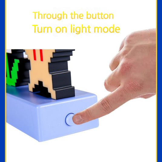 Super Mario - Light 3D Pixel Lamp LED Game Icon Night Light Colour Phasing Music Reactive for Bedroom Gaiming Room