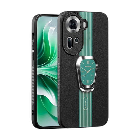 OPPO Reno10/Pro+/Pro - Magnetic Litchi Leather Back Phone Stand Case