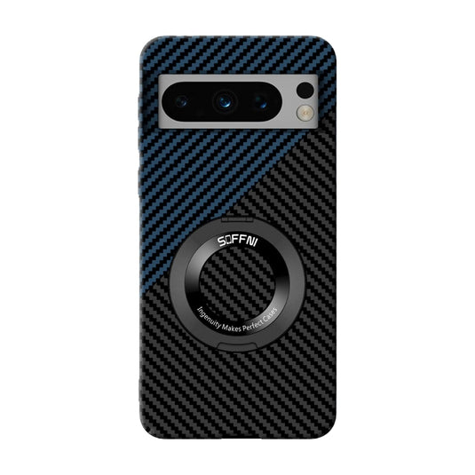 [360° Rotating Bracket] Google Pixel 7/Pro/A - Matte Carbon Fiber Style Magnetic Protective Case