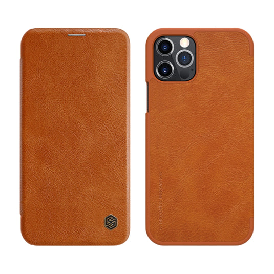 Apple iPhone 12/Pro/Mini - NILLKIN QIN Series Crazy Horse Texture Horizontal Flip Leather Case