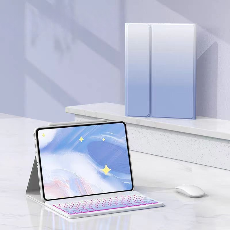 Load image into Gallery viewer, [Detachable][With Backlight] Lenovo Idea Tab Pro 12.7&quot; 2025 (TB373FU/TB375FC) Gradient Wireless Bluetooth Keyboard Case with Trackpad
