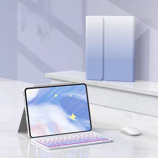 [Detachable][With Backlight] Lenovo Idea Tab Pro 12.7" 2025 (TB373FU/TB375FC) Gradient Wireless Bluetooth Keyboard Case with Trackpad