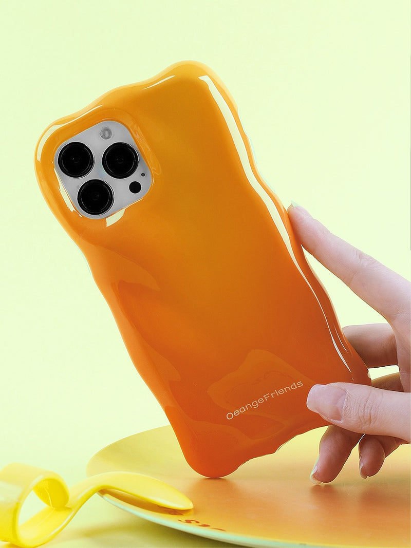 Load image into Gallery viewer, Apple iPhone 14/Pro/Pro Max Wavy Curved Edge Bumpy Gel Design Phone Case Shockproof Fashion Series Case
