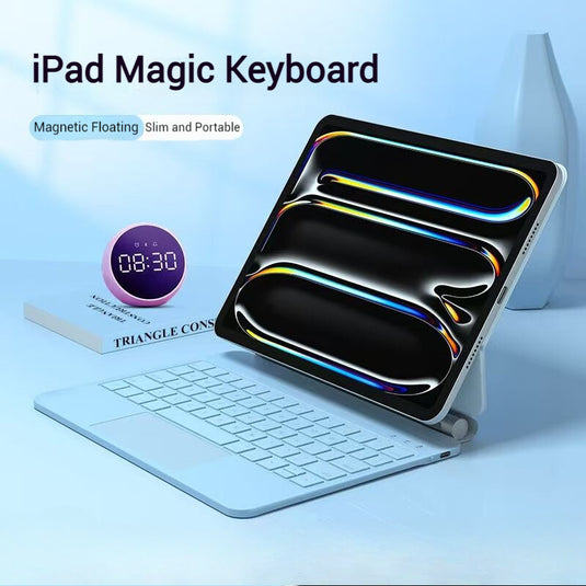 [With Touchpad][Magic Keybord] Apple iPad Pro 13-inch M4 (2024) Smart Multi-Touch Trackpad Magnetic Wireless Keyboard Case With RGB Backlit