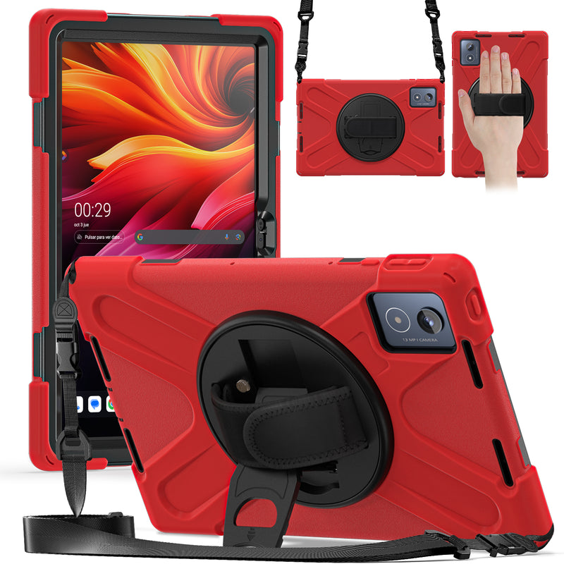 Load image into Gallery viewer, [Built-in Stand] Lenovo Tab K11 Plus 11.45&quot; 2024 (TB352FU/XU) - Kid Shockproof Heavy Duty Series Case With Shoulder Strap
