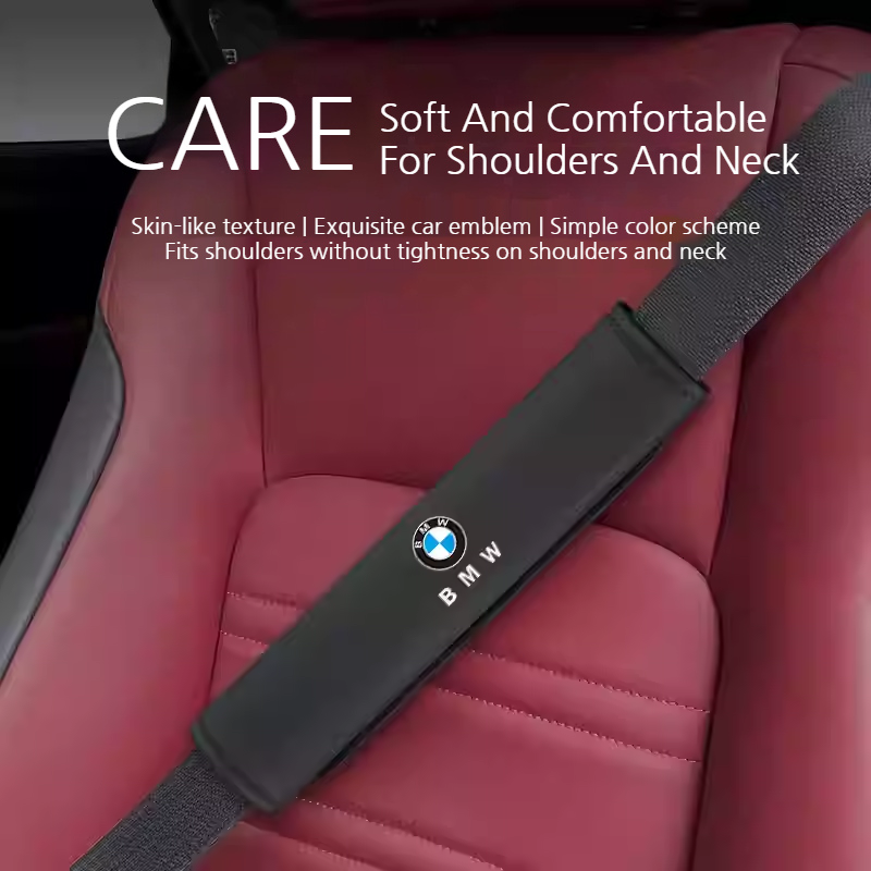 Load image into Gallery viewer, BMW Car Seat Belt Shoulder Pads for 1 Series, 3 Series, 5 Series, 7 Series, X1, X3, X4, X5, X6

