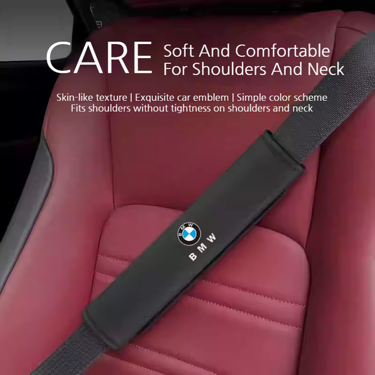 BMW Car Seat Belt Shoulder Pads for 1 Series, 3 Series, 5 Series, 7 Series, X1, X3, X4, X5, X6