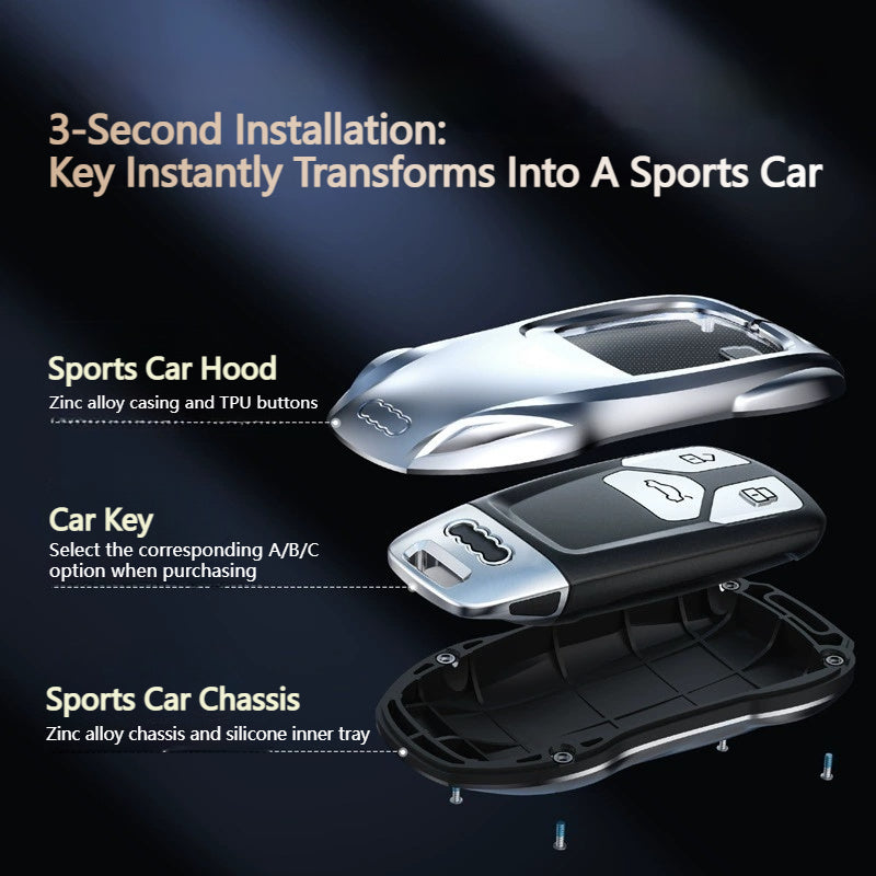 Load image into Gallery viewer, Audi Zinc Alloy Silicone Car Key Fob Case Cover For A3 For A4, A5, Q3, Q7, Audi TT - i-Station Mobile Phone &amp; Electronic Device Repair and Accessories
