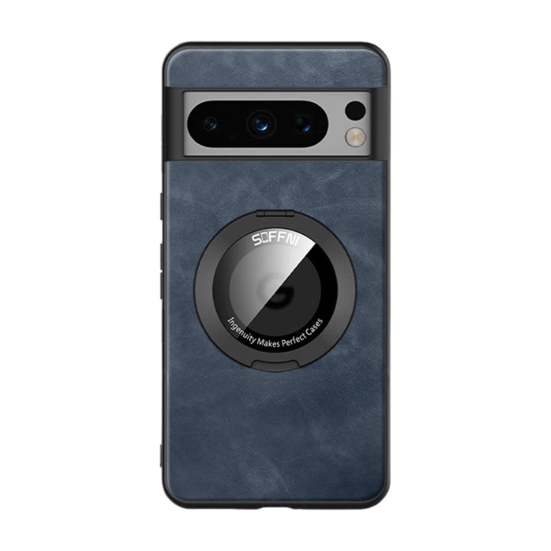 Load image into Gallery viewer, [360° Rotating Bracket] Google Pixel 6/Pro/A - Silicone + Sheepskin 2 in 1 Magnetic Phone Case
