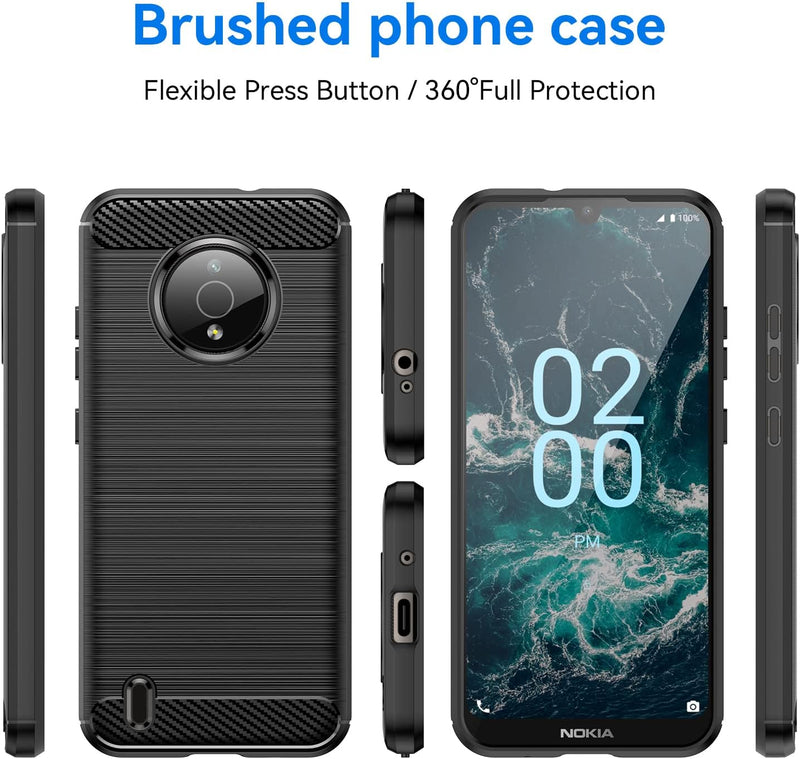 Load image into Gallery viewer, Nokia C200 - Shield Shockproof Rugged Heavy Duty Case With 2PC 9H Tempered Glass Screen Protector
