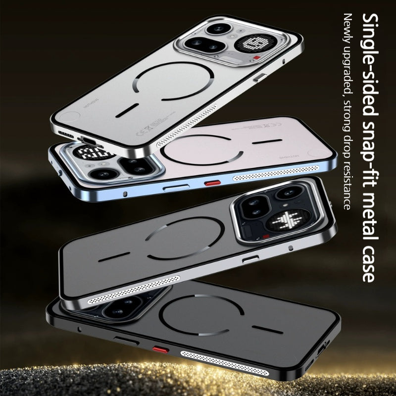 Load image into Gallery viewer, Nothing Phone (4a)/Pro Metal Frame Snap-On Acrylic Shockproof Phone Case - i-Station Mobile Phone &amp; Electronic Device Repair and Accessories
