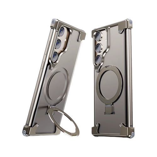 Samsung Galaxy S24/Plus/Ultra - Metal Frameless MagSafe Stand Protective Case - i-Station Mobile Phone & Electronic Device Repair and Accessories