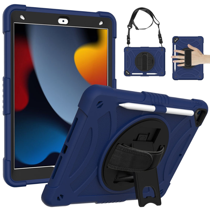 Load image into Gallery viewer, [With Shoulder Strap] Apple iPad 10.2&quot; 8th (2020) - Fully Covered 360 Degree Rotatable Drop Proof Silicone Protective Case
