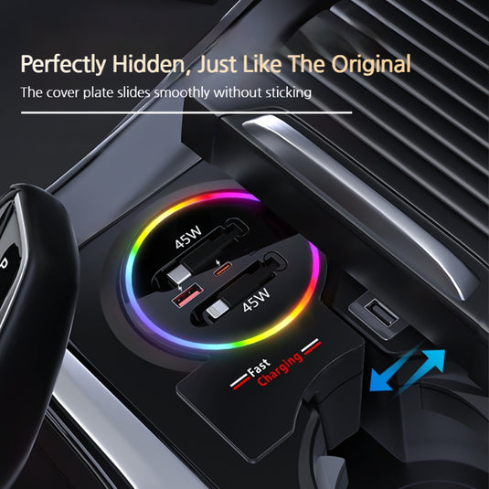 BMW X4 M (2019–2022) Car Fast Charging Hub with RGB Lighting - i-Station Mobile Phone & Electronic Device Repair and Accessories