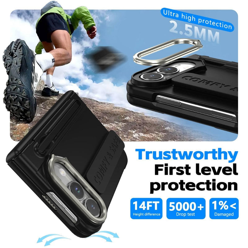 Load image into Gallery viewer, Apple iPhone Duo - Film Integrated Lens Frame Bracket Phone Case with Wristband / Pen - Polar Tech Australia
