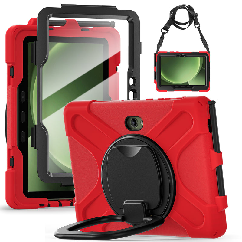 Load image into Gallery viewer, Samsung Galaxy Tab Active Pro / Active 4 Pro / Active 5 Pro Series - Heavy Duty 360 Degree Rotate Stand Hand Strap Case With Shoulder Strap - i-Station Mobile Phone &amp; Electronic Device Repair and Accessories

