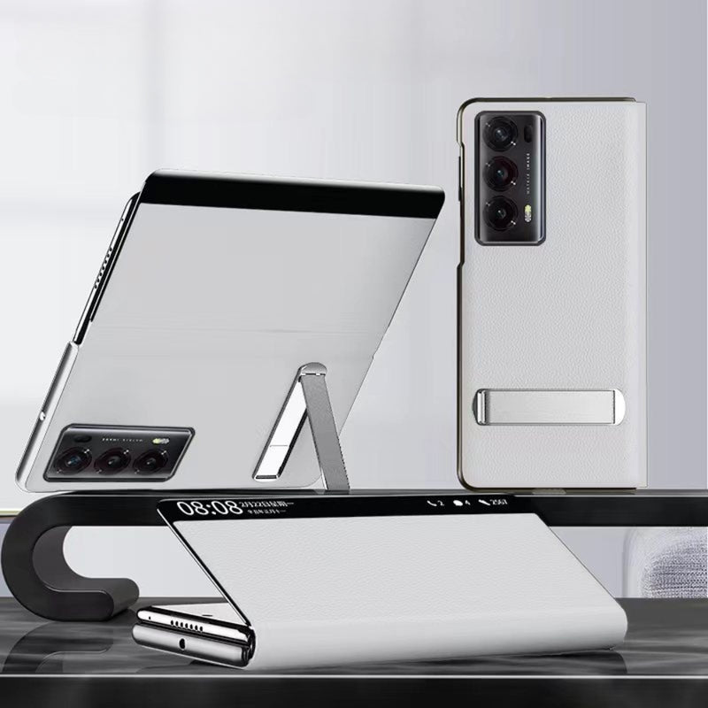 Load image into Gallery viewer, Honor Magic V2 - Premium Leather Smart Touch Side Window Flip Stand Case
