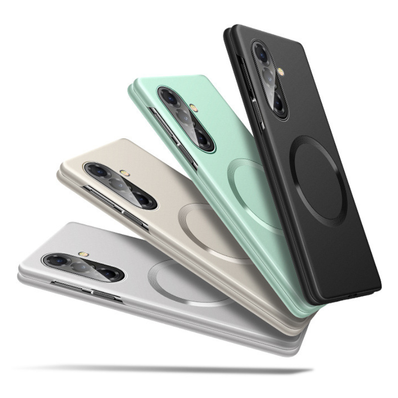 Load image into Gallery viewer, Samsung Galaxy Z Fold5 (SM-F946) Foldable Magnetic Metallic Skin-Feel Finish Case
