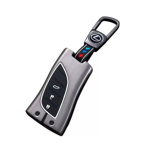 Lexus Metal Shell & Soft Silicone Car Key Fob Case Cover For ES200, NX 300h, RX 300, LM, LS500h, LX 570