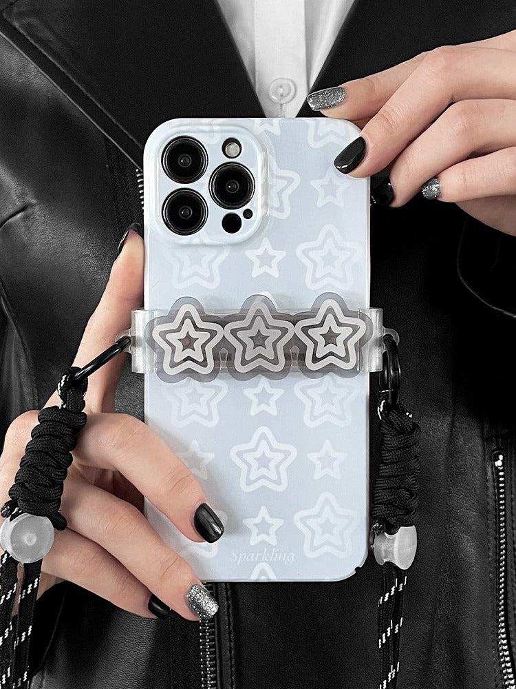 Load image into Gallery viewer, [With Strap] Apple iPhone 13/Pro/ Pro Max Star design style phone case with detachable crossbody strap Shockproof Fashion Series Case
