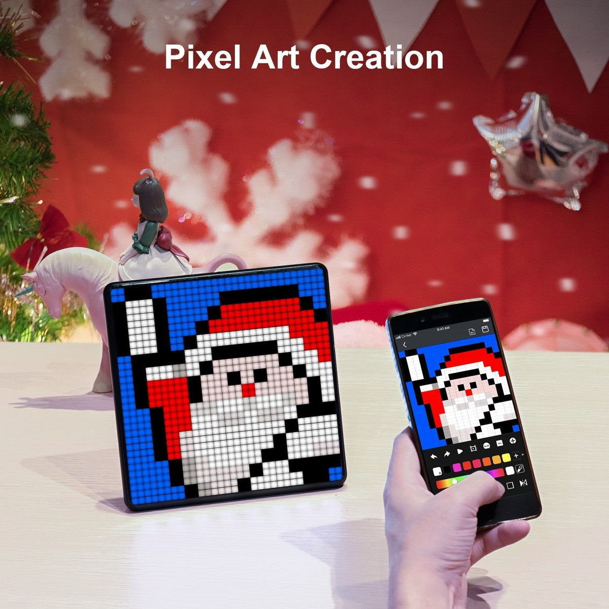 Divoom Pixoo-Max WiFi Pixel Art 32x32 LED Display Unique Lighting Decoration App Control Perfect Gift - i-Station Mobile Phone & Electronic Device Repair and Accessories