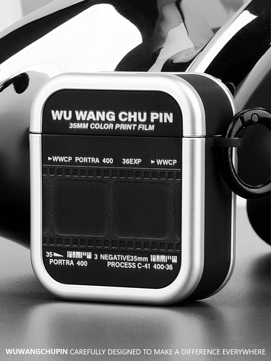 Apple AirPods Pro 2 (2022) -Film roll design style TPU + PC Heavy Duty Protecive Case - i-Station Mobile Phone & Electronic Device Repair and Accessories