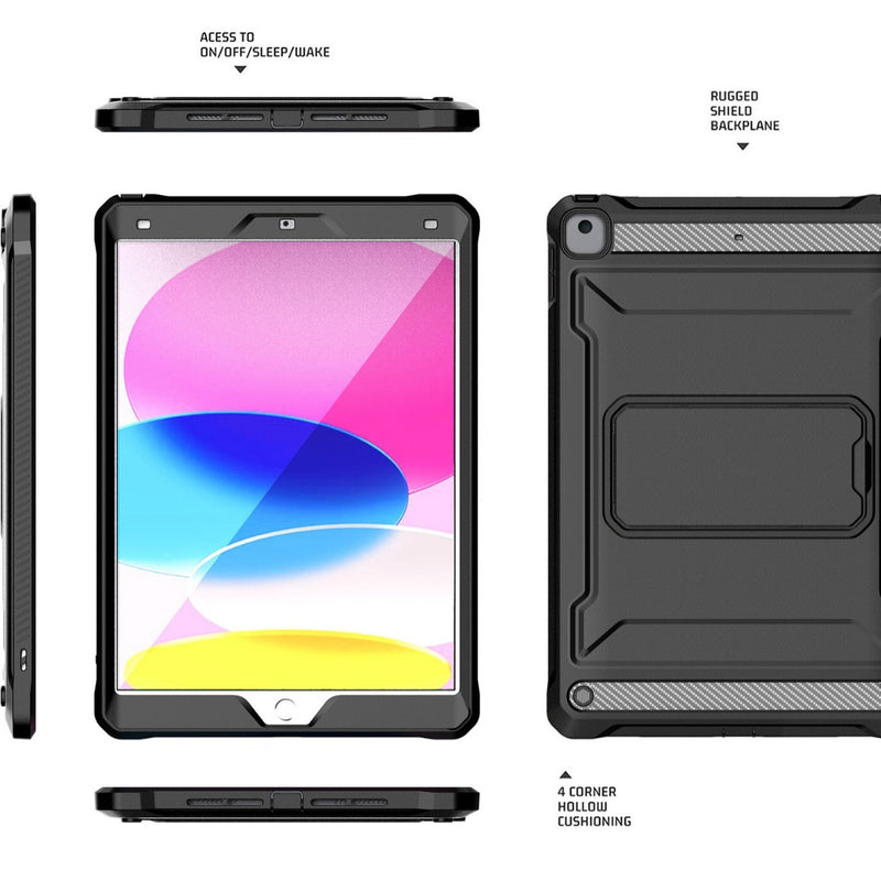 Load image into Gallery viewer, [Built in Stand] Apple iPad 10.2 (2021/2020/2019) (7/8/9th Gen)  Built-in Screen Protector Military-Grade Shockproof Armor Heavy Duty Case
