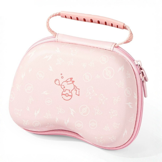 Nintendo Switch Lite/Oled Pokémon Pikachu Controller Storage Case – Protective Hard Shell Carrying Case for Joy-Con & Pro Controller