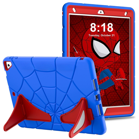[Built-in Stand][With Pen Slot] Apple iPad Mini 6/7 8.3'' 6/7th Gen (2021/2024) Spiderman Cartoon Kids Full-cover Silicone Shockproof Case - i-Station Mobile Phone & Electronic Device Repair and Accessories