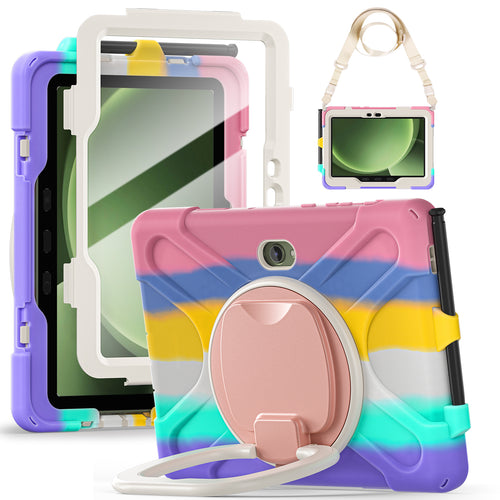 Samsung Galaxy Tab Active Pro / Active 4 Pro / Active 5 Pro Series - Heavy Duty 360 Degree Rotate Stand Hand Strap Case With Shoulder Strap - i-Station Mobile Phone & Electronic Device Repair and Accessories