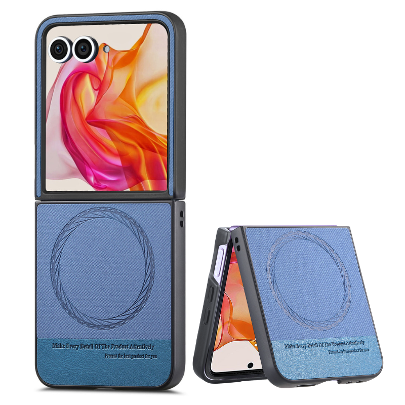 Load image into Gallery viewer, [Magnetic Compatible] Motorola Moto Razr 60/Ultra Textured Fabric-Style Shockproof Protective Case
