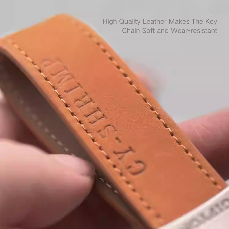 Load image into Gallery viewer, Minimalist Suede Car Keychain with Zinc-Aluminum Alloy Key Ring
