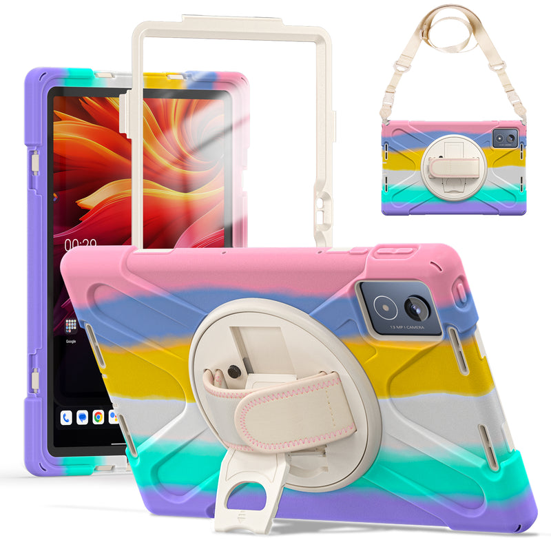 Load image into Gallery viewer, [Built-in Stand] Lenovo Tab K11 Plus 11.45&quot; 2024 (TB352FU/XU) - Kid Shockproof Heavy Duty Series Case With Shoulder Strap
