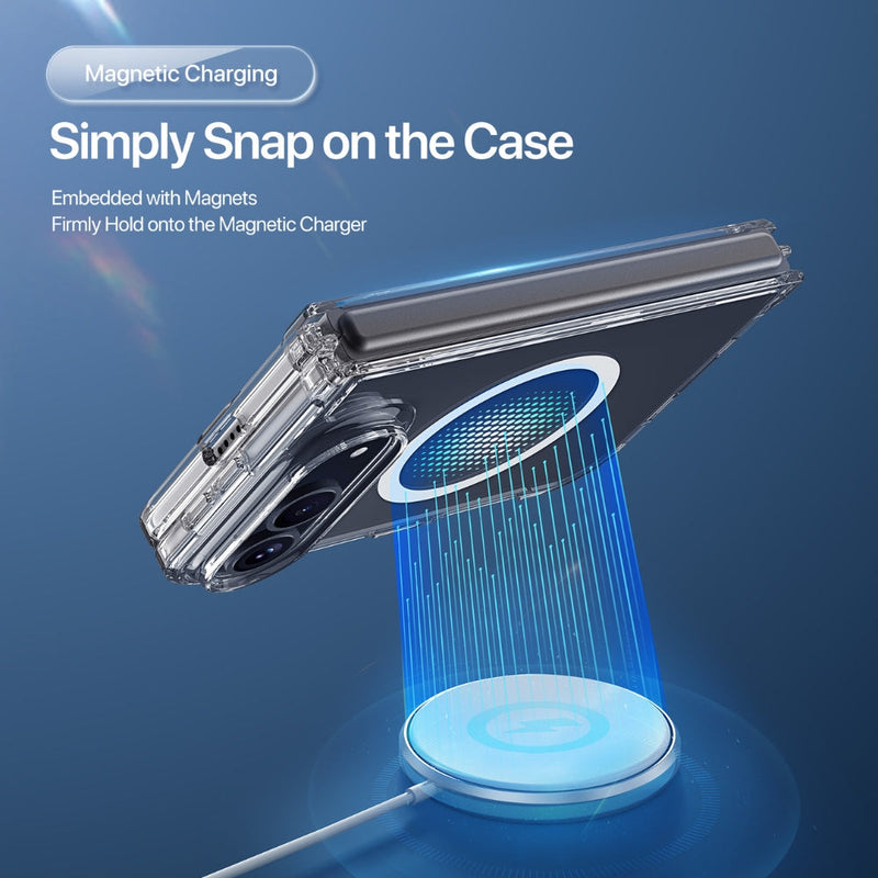 Load image into Gallery viewer, Apple iPhone Duo - Crystal Clear Magnetic Folding Phone Case - Polar Tech Australia
