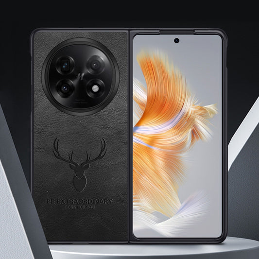 OPPO Find N3 - Plain Leather Business Fashion Protective Case - i-Station Mobile Phone & Electronic Device Repair and Accessories