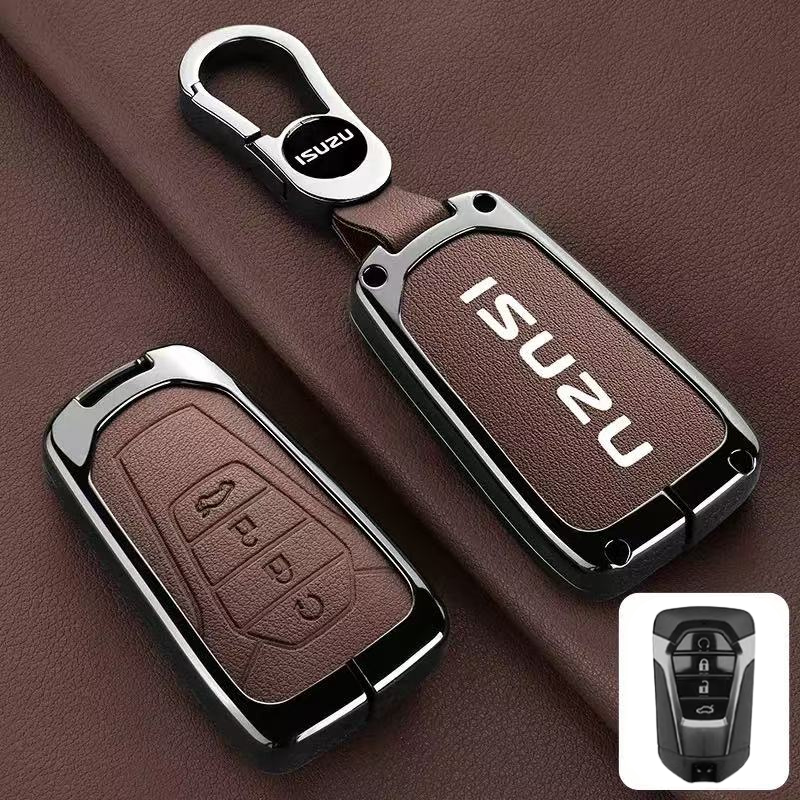Load image into Gallery viewer, Isuzu Aluminum Alloy Shockproof Car Key Case Cover for D-Max, MU-X, Lingtuo, Ruimai
