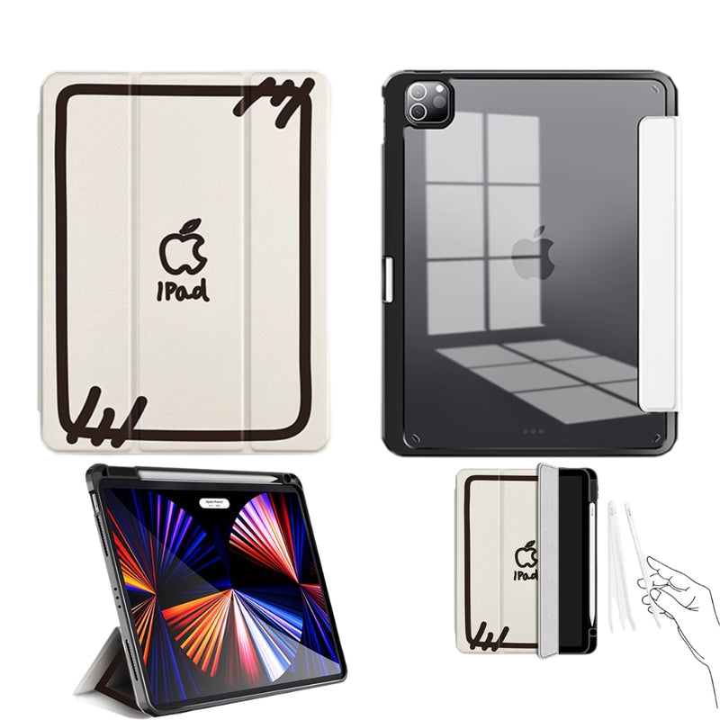 Load image into Gallery viewer, [With Pen Slot] Apple iPad Air 6 13&quot; (2024) - Anti Bending Acrylic Graffiti Protective Case
