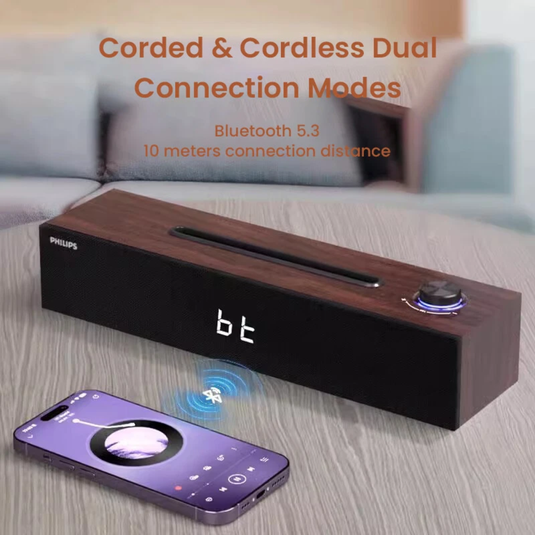 [SPA3809][Phone Stand] Philips Speaker Bluetooth 5.3 USB Dual Connection Methods Strip Shape