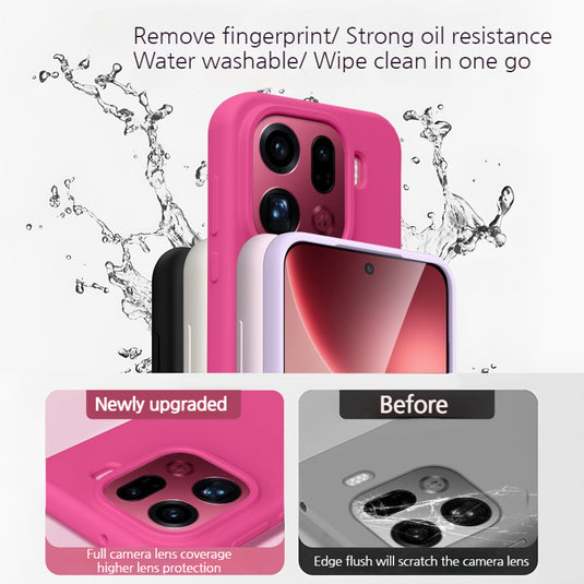 Oppo Find X9/Pro Liquid Silicone Anti-drop Dirt-resistant Essentials Series Case