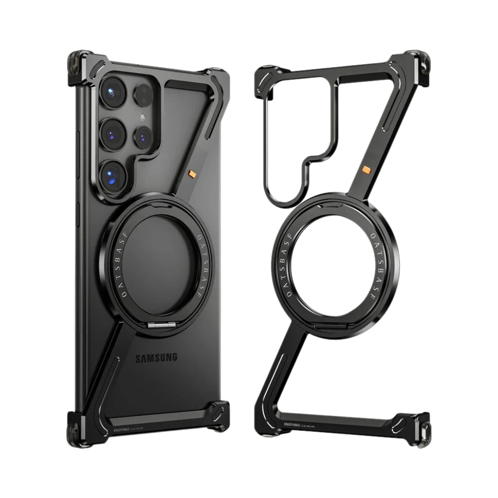 [Z-type metal bracket shell] Samsung Galaxy S24/Plus/Ultra - Magsafe Magnetic Phone Case - i-Station Mobile Phone & Electronic Device Repair and Accessories