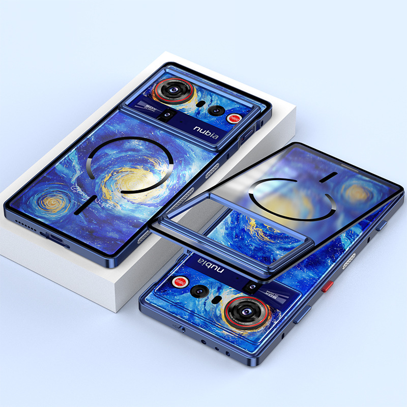 Load image into Gallery viewer, [Magsafe Compatible] ZTE Nubia Z80 Ultra - Semi-transparent Essentials Series Case With Metal Frame
