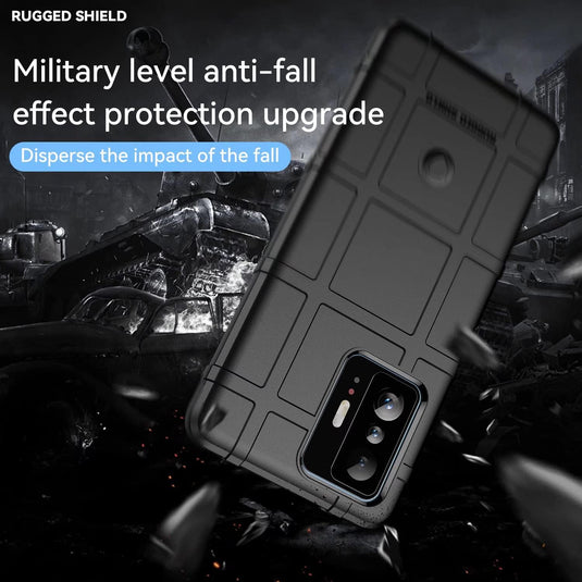 Nokia C3 - Shield Shockproof Rugged Heavy Duty Case With 2PC 9H Tempered Glass Screen Protector