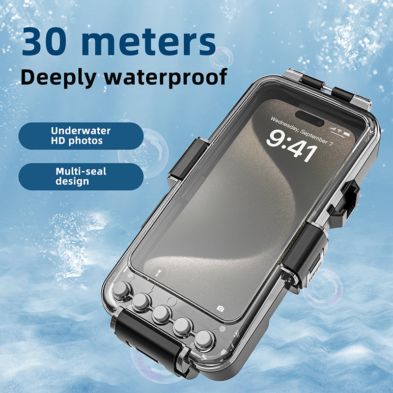 Load image into Gallery viewer, [Upgrade Version Bluetooth Version][Diving IPX8 30M/98FT Waterproof] Universal Google - Redpepper Underwater Protective Lanyard Mobile Phone Case
